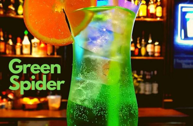 GREEN SPIDER COCKTAIL recipe