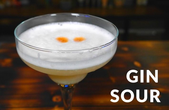 GIN SOUR COCKTAIL Recipe