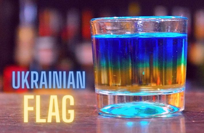 UKRAINIAN FLAG COCKTAIL Recipe