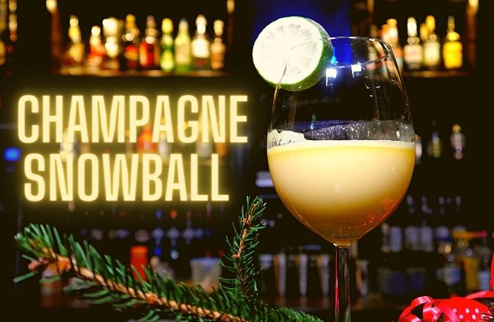 CHAMPAGNE SNOWBALL COCKTAIL Recipe
