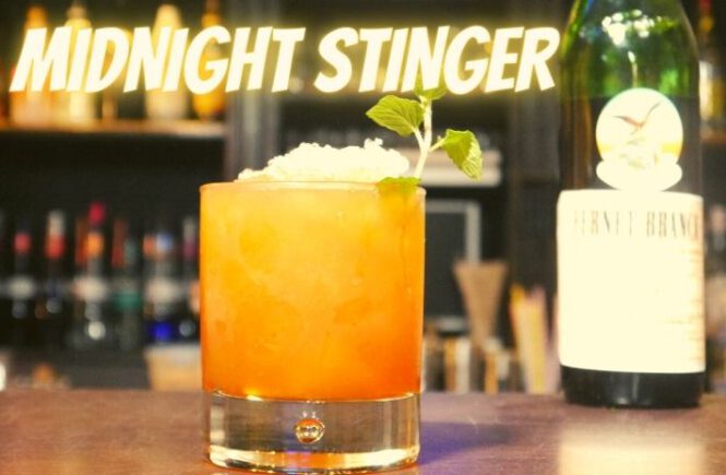 MIDNIGHT STINGER COCKTAIL Recipe