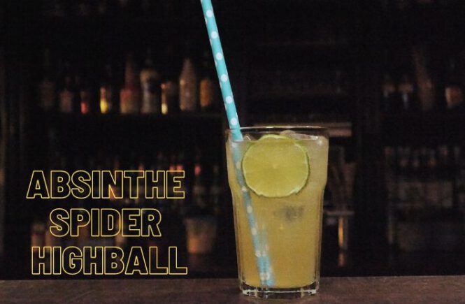 Absinthe Spider Highball cocktail