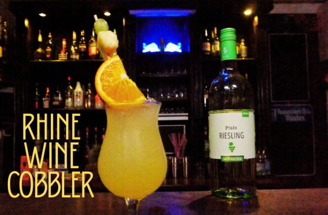 RHINE WINE COBBLER Cocktail Recipe